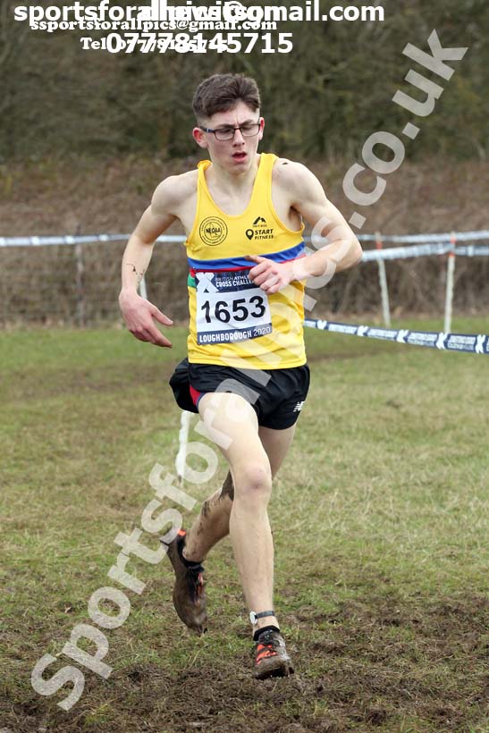 Boys under-15s, 2020 British Athletics Inter Counties Cross Country Champs., Prestwold Hall, Loughborough. Photo: David T. Hewitson/Sports for All Pics